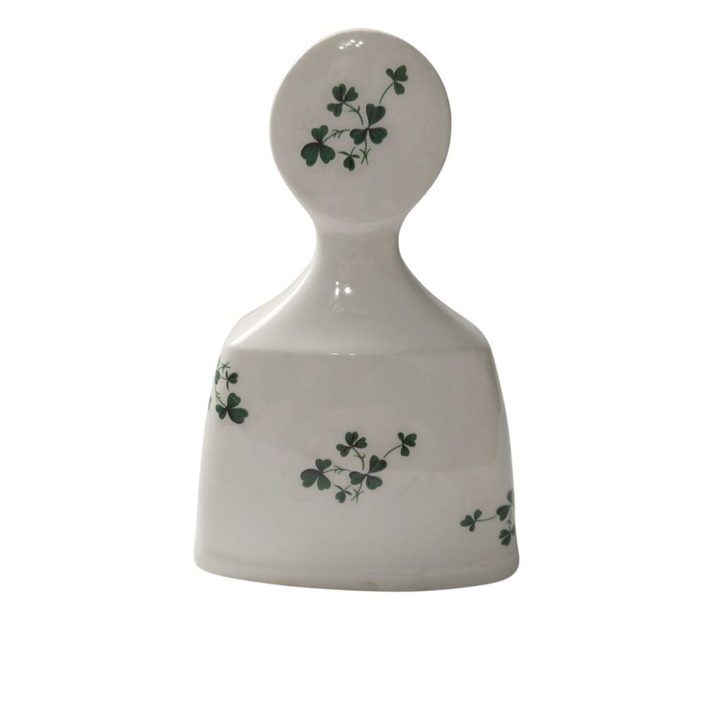 Vintage Carrigaline Pottery Co Ltd Ireland Irish Bell Shamrocks & Clovers